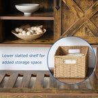 Brown Farmhouse Entryway Table, Rustic Hallway Table - Image 5
