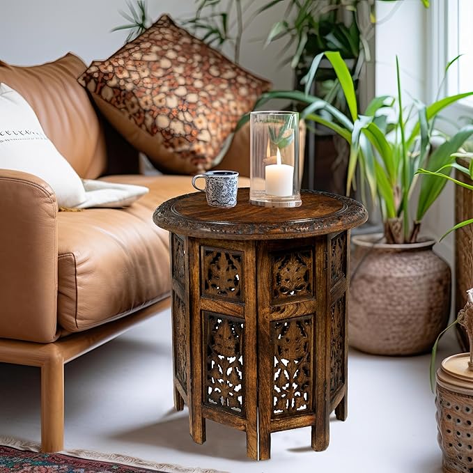 Solid Wood Accent End Table - Image 5
