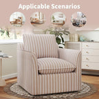 INZOY Swivel Accent Square Chair - Image 7