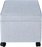 Adeco 17.5 inch Square Storage Ottoman by Adeco