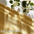 GIGIZAZA Yellow Velvet Pillow Covers 26x26 Decorative Pillows Pack of 2 | Throw - Image 5
