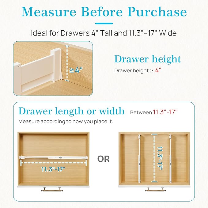 Vtopmart 16 Pack Drawer Dividers - Image 7