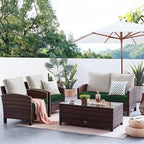 Favoyard Patio Chair Cushions 24 x 24 x 4 Inch Waterproof Outdoor Seat Cushions - Image 3