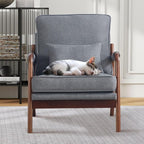 ANJ Mid Century Modern Accent Chair, Lounge Reading Armchair - Image 8