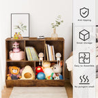 HOOBRO Kids Bookshelf, Bookcase Footboard, Toy Storage Cubby, 35.4" L - Image 8