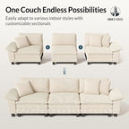 HERA'S HOUSE 158" Modular Sectional Sofa, Oversized L Shaped Couches - Image 7