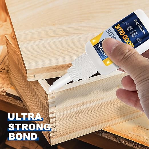 Meuvcol Extra Strong Wood Glue, 100g Fast Drying Clear Wood Adhesive - Image 5