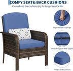 GAOMON 2-Piece Outdoor Patio Furniture Set, Rattan Lounge Chairs - Image 6