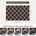Lahome Checkered Easy Jute 3x5 Outdoor Rug, Washable Rugs - Image 2