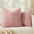 MIULEE Pink Decorative Throw Pillow Covers by MIULEE