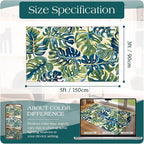 3x5 Monstera Entry Rug Washable Indoor Outdoor Mats - Image 7