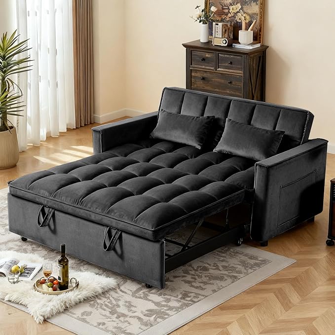 3 in 1 Convertible Sofa Bed, Love Seat Sleeper Bed - Image 3