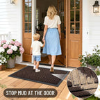 OLANLY Front Door Mat Outside Entrance, Waterproof Heavy-Duty Doormat | 29.5x17 - Image 8