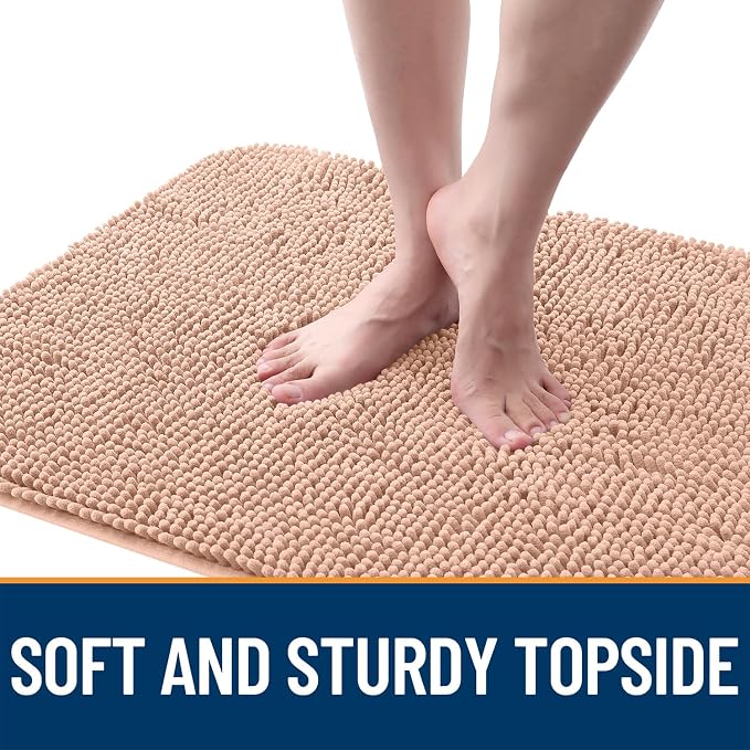 OLANLY Dog Door Mat for Muddy Paws 47x20, Super Absorbent Chenille Mud Mat | - Image 4