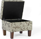 Homepop Home Decor |K7646-A880| Upholstered Modern Rectangular Storage Ottoman - Image 5