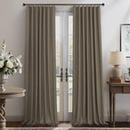 Brown Room Darkening Curtains 96 Inch Long - Image 9