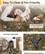 RELEANY Washable Area Rug, Small 2'6"x4', Water Repellent, Pet Friendly - Image 4