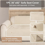 Premium Chenille Sofa Cushion Covers，Upgraded Anti-Slip Sectional Couch - Image 2