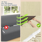 Arfntevss Stretch Sectional Couch Covers L Shaped Corner Sectional Sofa Cover - Image 4