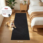 Findosom Washable Runner Rug 2x6, Geometric High-Low Textured Non Slip Hallway - Image 2