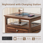 Joaxswe Farmhouse Nightstand Set of 2 - Image 7