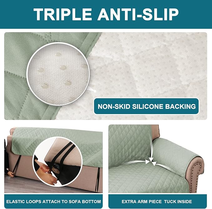 Turquoize 100% Waterproof Sofa Covers Chair Cover Slipcover Couch Protector - Image 4