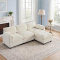 87.5'' L Shaped Modular Sectional Sofa, 3 Seater Cloud Couch by HATPPTO