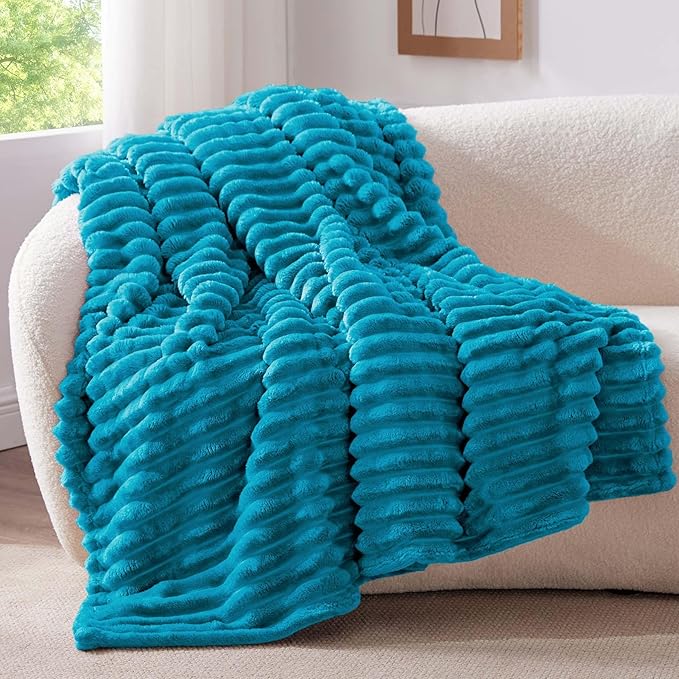 BEDELITE Ribbed Twin Blanket for Couch & Bed, Warm Yet Lightweight, Ribbed - Image 7