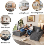 95" Cloud Sectional Couch U-Shaped Chaise - Image 7