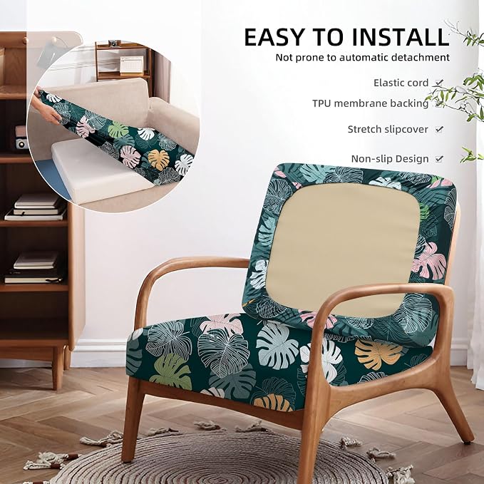 8PCS Patio Cushion Covers.Patio Furniture Couch SeatSlipcovers | Washable - Image 5