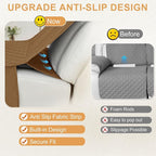 HDCAXKJ 100% Waterproof Reclining Sectional Couch Covers L Shape Recliner Sofa - Image 4