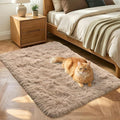 3x5 Beige Fluffy Soft Area Rug Non-Slip by ModernHomeDecor