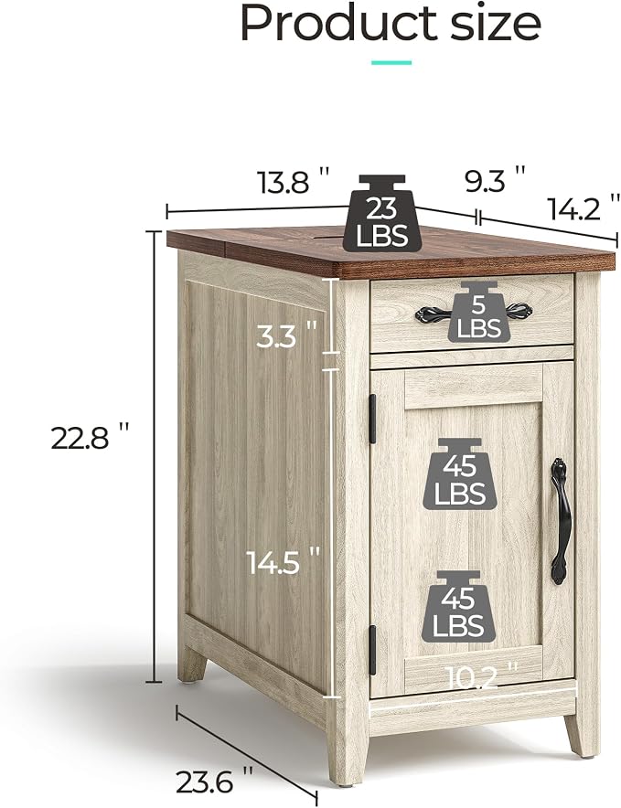 LINSY HOME End Table Set of 2 - Image 3
