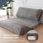 MAXYOYO Folding Sofa Bed, Extra Thick and Long Floor Sofa Convertible Sleeper - Image 6