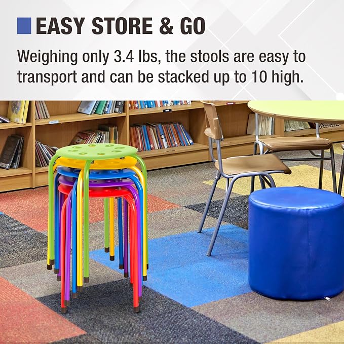 Norwood Commercial Furniture Stacking Stools - Image 6