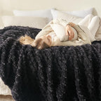NEWCOSPLAY Fleece Clouds Cozy Twin Blanket - Image 3