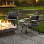 wildformers 3 Pieces Rattan Wicker Bistro Set, Outdoor Conversation Set - Image 7