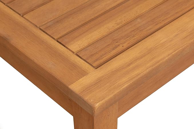 Balkene Home 63407 Lio Oslo Solid Wood Indoor/Outdoor Side Table Light Brown - Image 5