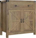 HOSTACK Coffee Bar Cabinet, Kitchen Storage Cabinet, Modern Farmhouse Buffet - Image 8