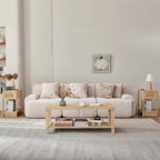 Lerliuo Boho Coffee Tables for Living Room, Rattan Center Table - Image 8