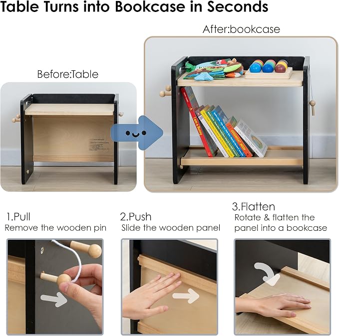 bpmfkid Montessori Weaning Table and Chair Set - Image 3
