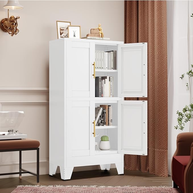 GAIOUS 47.25" Metal Pantry Cabinet, Storage Cabinets - Image 9