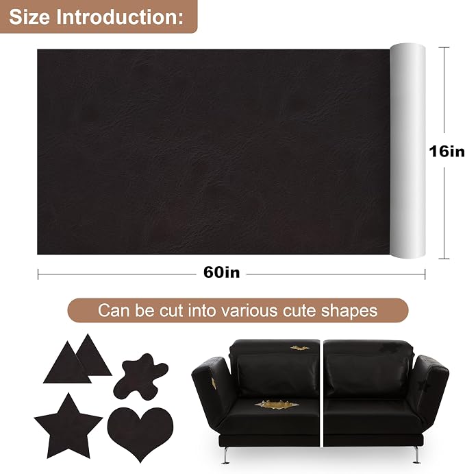 ONine Leather Repair Patch, Self-Adhesive Couch Patch - Image 3