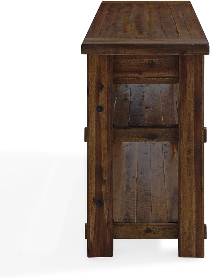 Durango 54-Inch Farmhouse-Industrial Style Wood Console Table - Image 11
