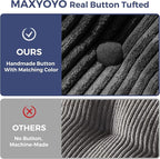 MAXYOYO Folding Sofa Bed, L-Shaped Convertible Sofa Bed - Image 8