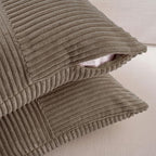 Fancy Homi Set of 2 Light Brown Lumbar Decorative Throw Pillow Covers 16x26 Inch - Image 4