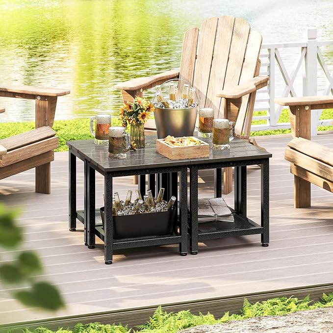 ODK Outdoor Double Side Table, Adirondack Patio End Table - Image 7