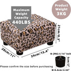 CAROLMADE Small Foot Stool Ottoman Footstool - Image 3