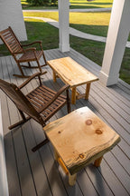 Log Pine and Cedar End Table - Image 6