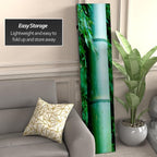 Red Lantern 6 ft. Tall Double Sided Bamboo Tree Canvas Room Divider 4 Panel 4 - Image 3
